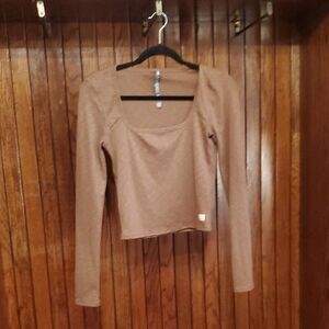 VUORI SIZE SMALL Brown Long Sleeve Women's Top